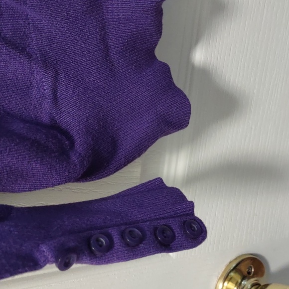 Lane Bryant Purple V neck Sweater - Picture 4 of 4